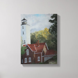 Presque Ilse Lighthouse Canvas Print