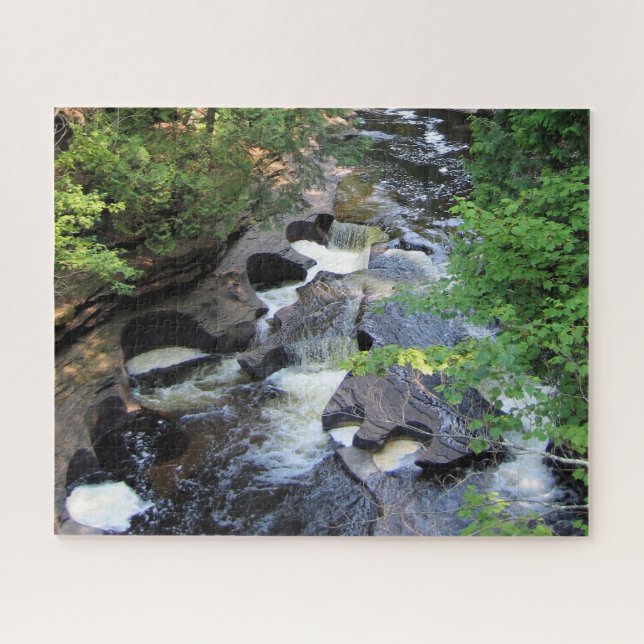 Presque Isle River - Michigan - 16x20 - 520 pc Jigsaw Puzzle (Horizontal)