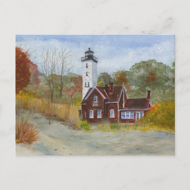Presque Isle State Park Lighthouse... Erie, PA Postcard (Front)