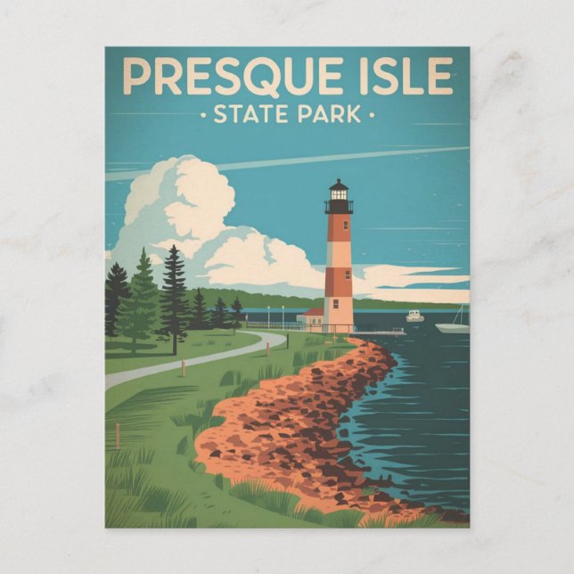 Presque Isle State Park Postcard (Front)