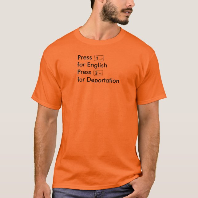 Press 1 for English T-Shirt (Front)