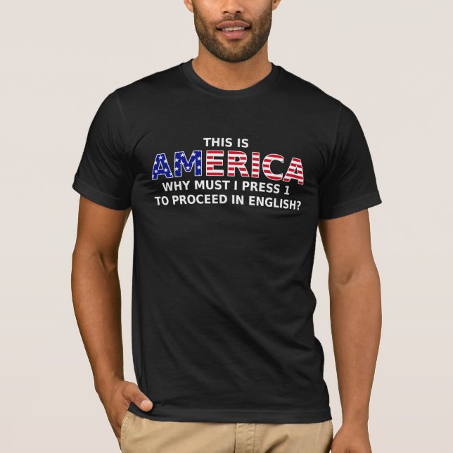 Press 1 To Proceed Funny T-Shirt Humour (Front)