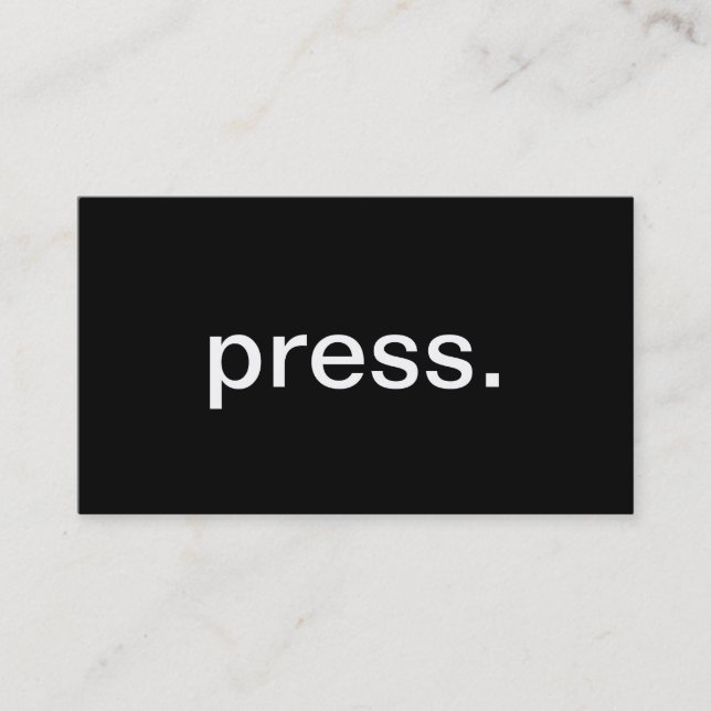 Press Business Card (Front)