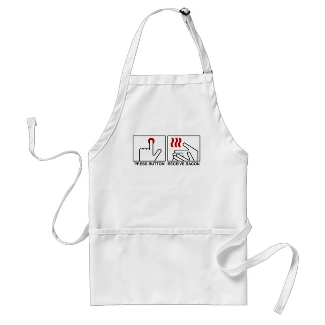 PRESS  BUTTON RECEIVE BACON Diagram Standard Apron (Front)