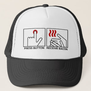 PRESS BUTTON RECEIVE BACON Hat