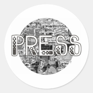 Press Classic Round Sticker