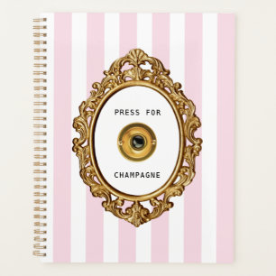 Press for Champagne Pink Stripes Planner