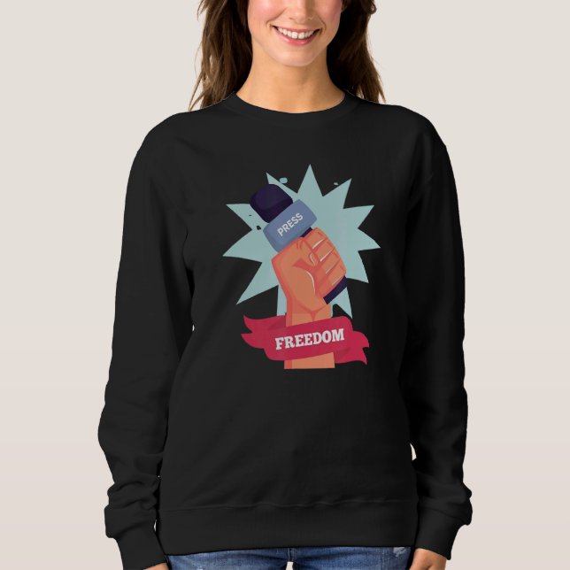 Press Matters Support Journalist Freedom Of The Pr Sweatshirt (Front)