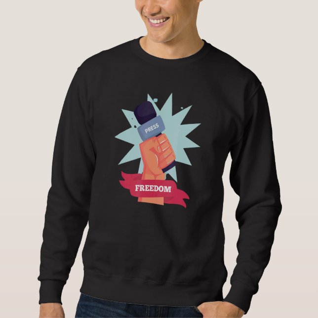 Press Matters Support Journalist Freedom Of The Pr Sweatshirt (Front)