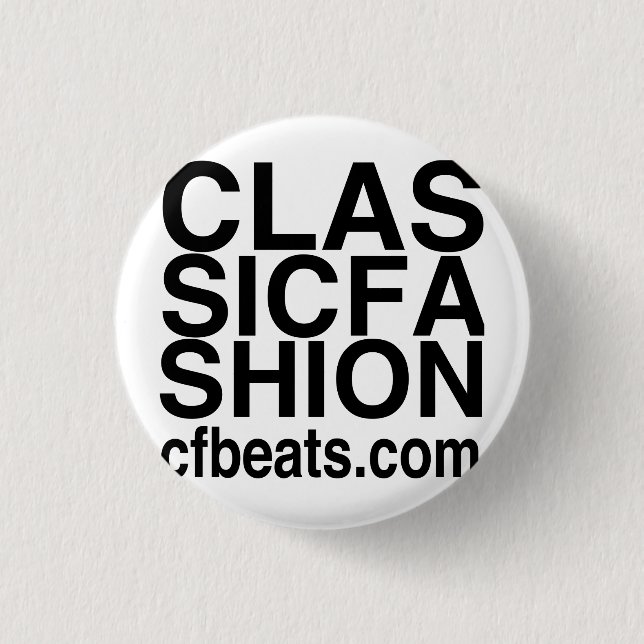 Press me please 3 cm round badge (Front)