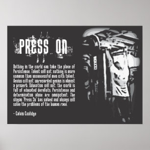 Press On - Gym Poster