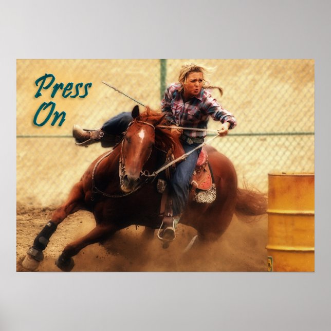 Press On Motivational Poster (Front)