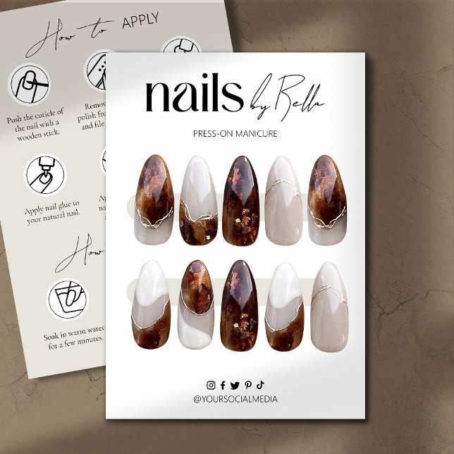 Press On Nail Packaging Display Cards (Creator Uploaded)