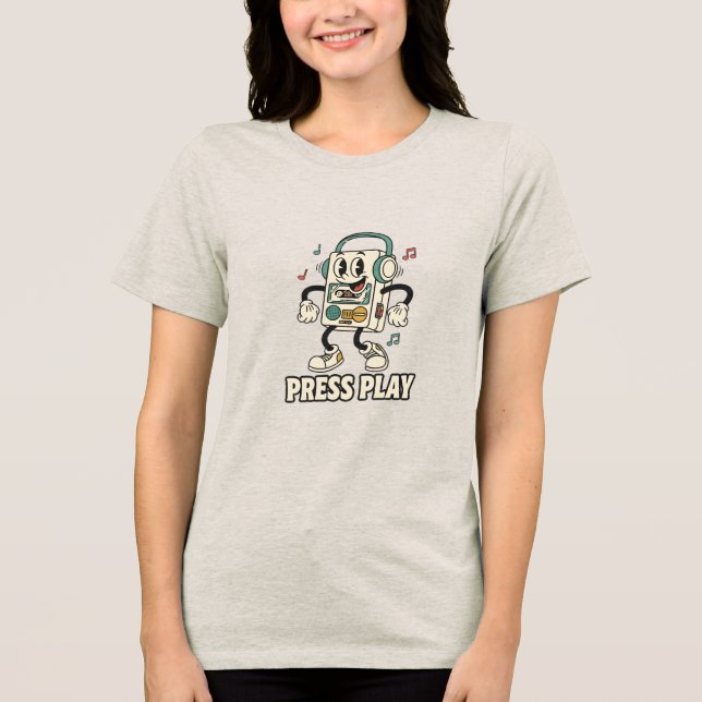 Press Play Tri-Blend Shirt (Front)