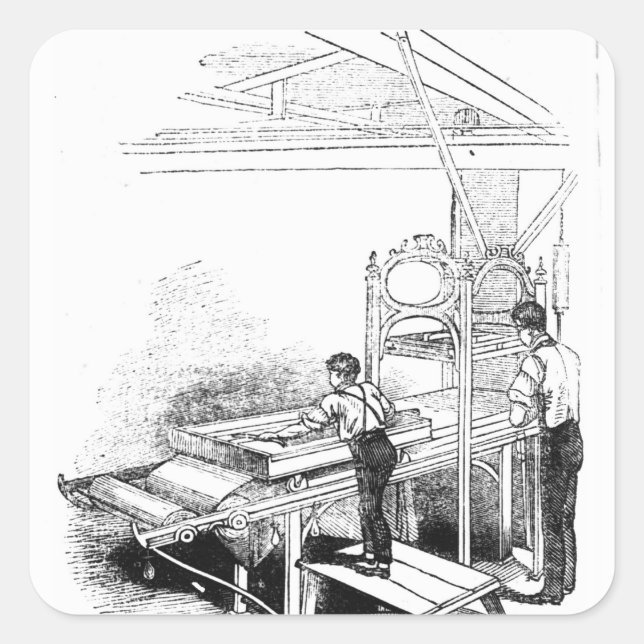 Press-printing Square Sticker (Front)