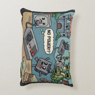 Press Start for Nostalgia! (And a Few Laughs) Decorative Cushion