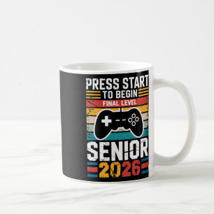 Press Start To Begin Final Level Senior Gamer Vint Coffee Mug