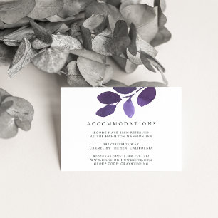 Pressed Botanical Hotel Accommodation Cards