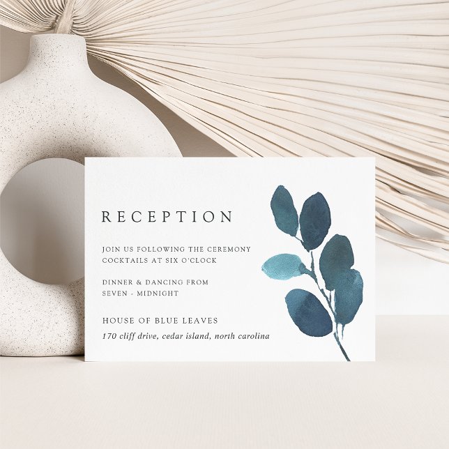 Pressed Botanical Reception Card | Ultramarine (Creator Uploaded)