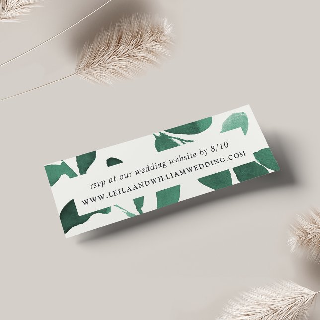 Pressed Botanical Wedding Website RSVP Cards (Creator Uploaded)