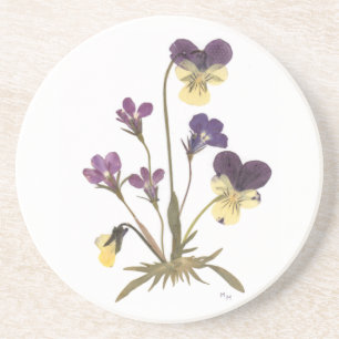 Pressed Flower Design Coaster
