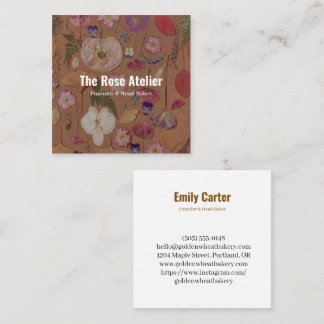 Pressed Flower Florist Business Card