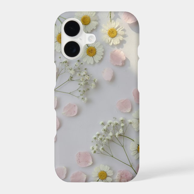 Pressed Flower Phone Case | Daisy Floral (Back)