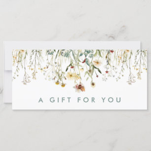 Pressed Flowers Gift Certificate