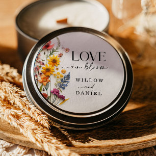 Pressed Flowers Wildflower Boho Wedding Stickers