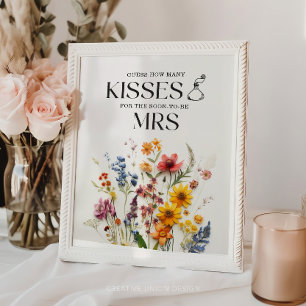 Pressed Flowers Wildflower How Many Kisses Sign