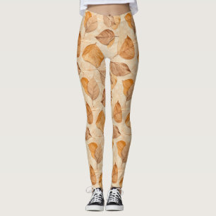 Pressed Leaf Harmony – Vintage Botanical (2) Leggings