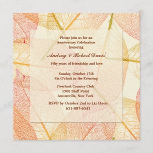 Pressed Leaves Invitation