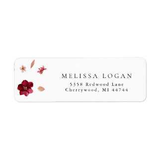 Pressed Red Pink and Cream, floral Wedding design
