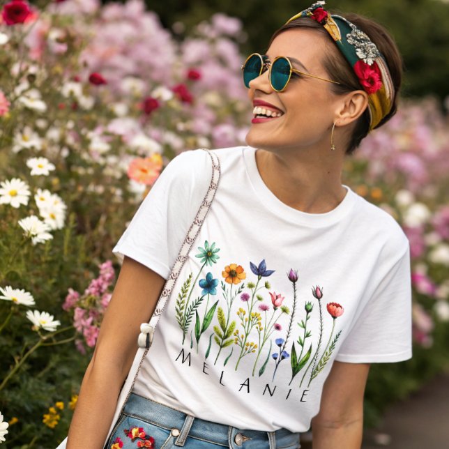 PRESSED WILD FLOWERS  Tri-Blend SHIRT (Creator Uploaded)