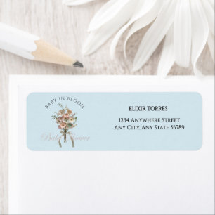 Pressed Wildflower Baby in Bloom Boho Baby Shower