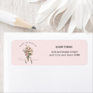 Pressed Wildflower Baby in Bloom Boho Baby Shower