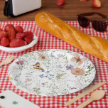 Pressed Wildflower Floral Bridal Shower Paper Plate<br><div class="desc">Designed to complement & fill out our brdal shower suite, this Beautiful "Pressed Wildflower Floral Frame" Napkin. In this design, you find a world where stress and overwhelm seem to be the expectations of everyday life, it’s nice to find something that gives us a much-needed reminder to slow down and...</div>