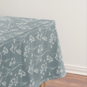 pressed wildflower spring bloom  tablecloth
