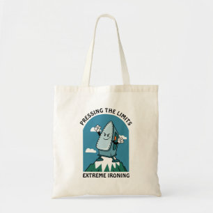 Pressing Limits Extreme Ironing Funny Iron Tote Bag