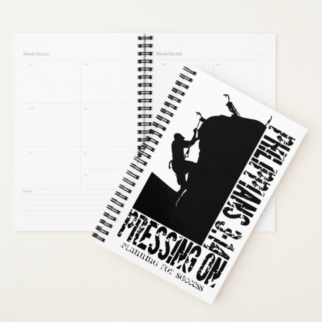 Pressing On Rock Climb Inspirational Planner (Display)