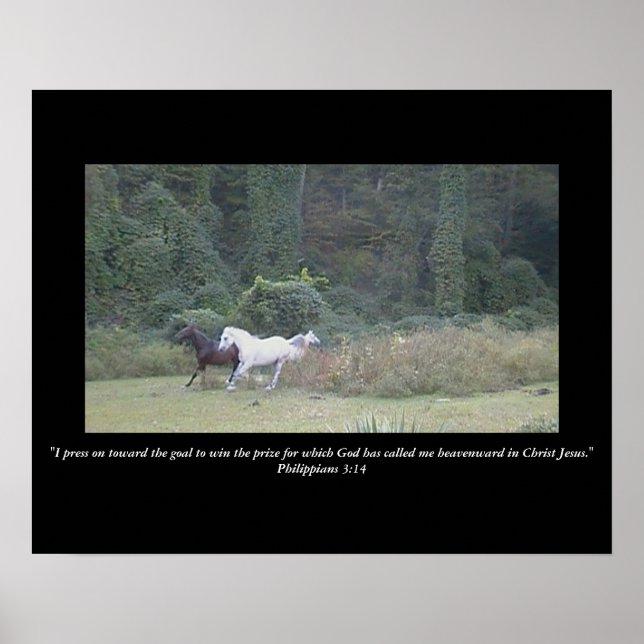 Pressing Towards the Goal Poster (Front)