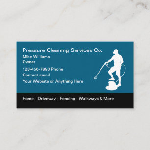 Pressure Cleaning Services NEW Business Cards
