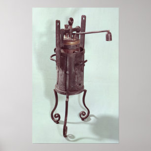 Pressure cooker invented by Denis Papin  1679 Poster