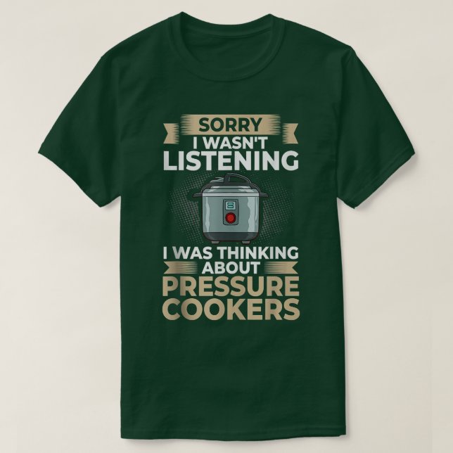 Pressure Cooker Recipes Pot Cooking Electric Canni T-Shirt (Design Front)
