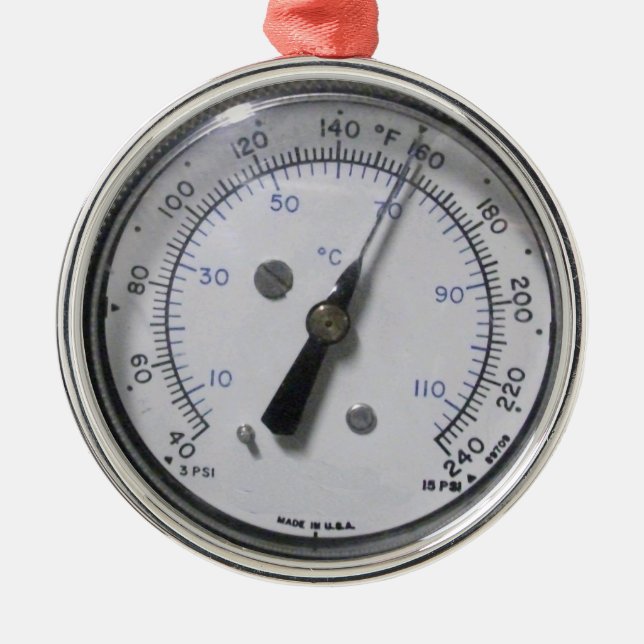 Pressure Gauge Ornament (Front)