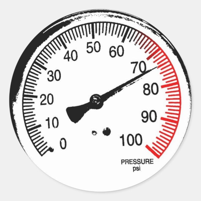 Pressure Gauge Sticker (Front)