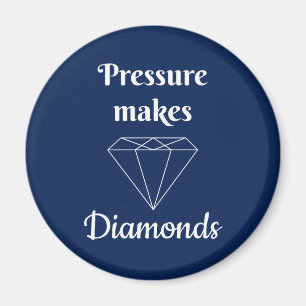 Pressure makes Diamonds Magnet