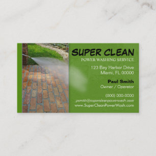 Pressure or Power Washing Business Card