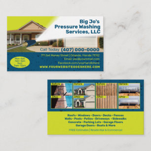 Pressure /Power Washing Business Card