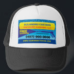 Pressure (power) Washing & Cleaning Template Truck Trucker Hat<br><div class="desc">Increase your visibility and neighbourhood presence while boosting sales with tthis professional pressure washing / power cleaning trucker hat design template to print and attract more possible clients. See matching business cards, t-shirts, signs and other possible products for precision branding. Edit by adding and remove information for more accurate branding....</div>